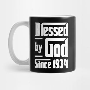 Blessed By God Since 1934 Mug